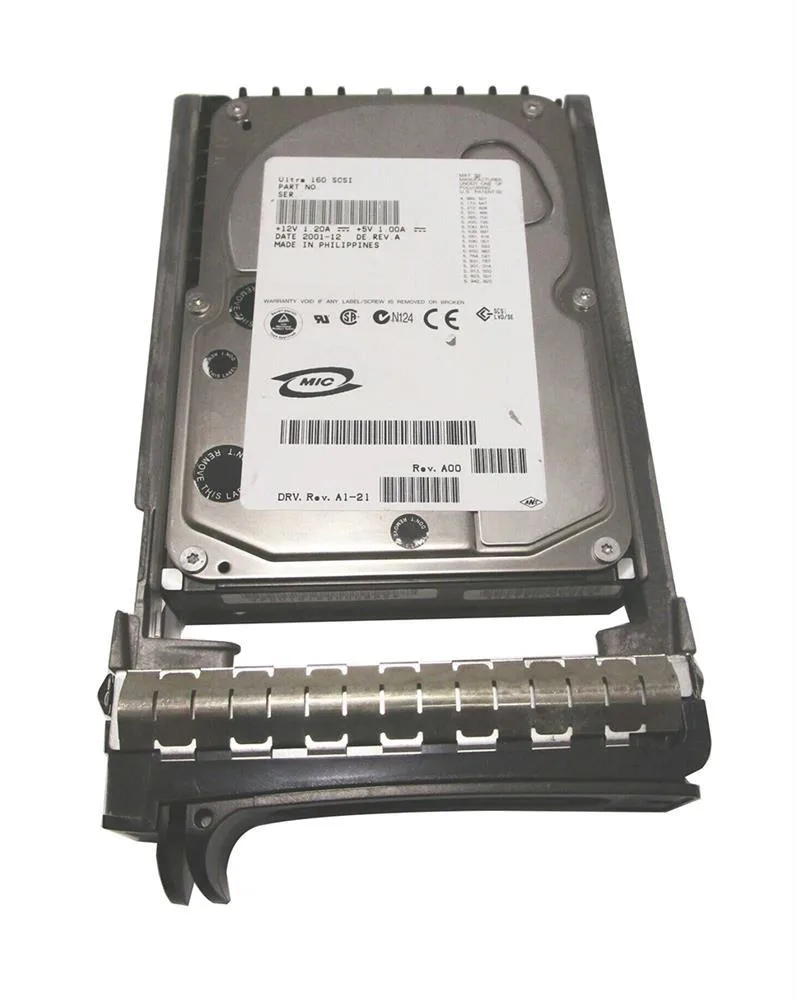 004GTW - Dell 18GB 10000RPM Ultr160 80-Pin 3.5-inch SCSI Hard Drive