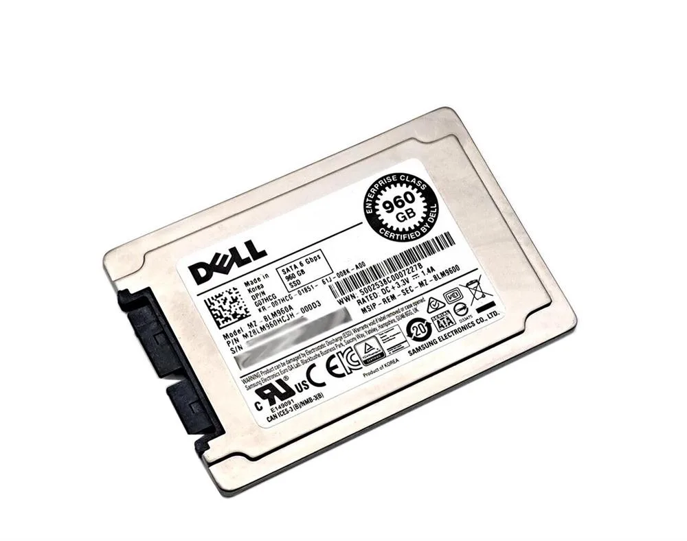 007HCG - Dell 960GB Multi-Level Cell SATA 6Gb/s 1.8-inch Solid State Drive