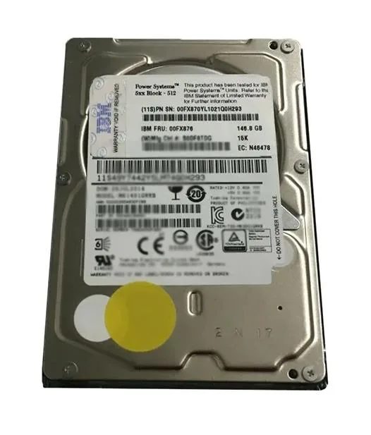 00FX870 - IBM 146GB 15000RPM SAS 2.5-inch Hard Drive