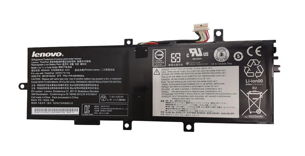 00HW004 - Lenovo 2-Cell 35WHr Polymer Battery for ThinkPad Helix