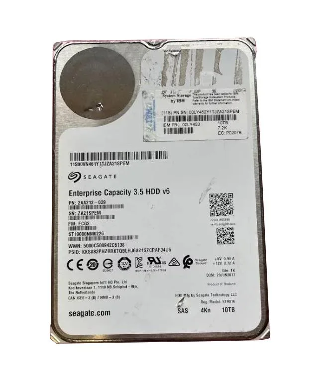 00LY453 - IBM 10TB 7200RPM SAS 12Gbps 3.5-inch Hard Drive
