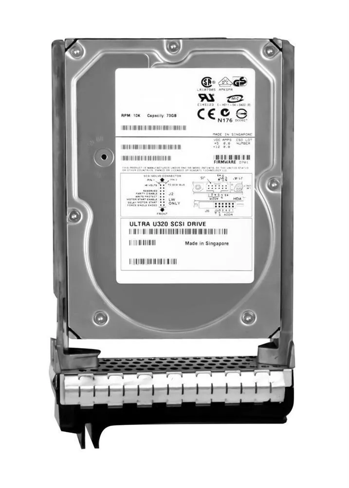 00U622 - Dell 73GB 10000RPM Ultr320 SCSI 68-Pin 3.5-inch Hard Drive