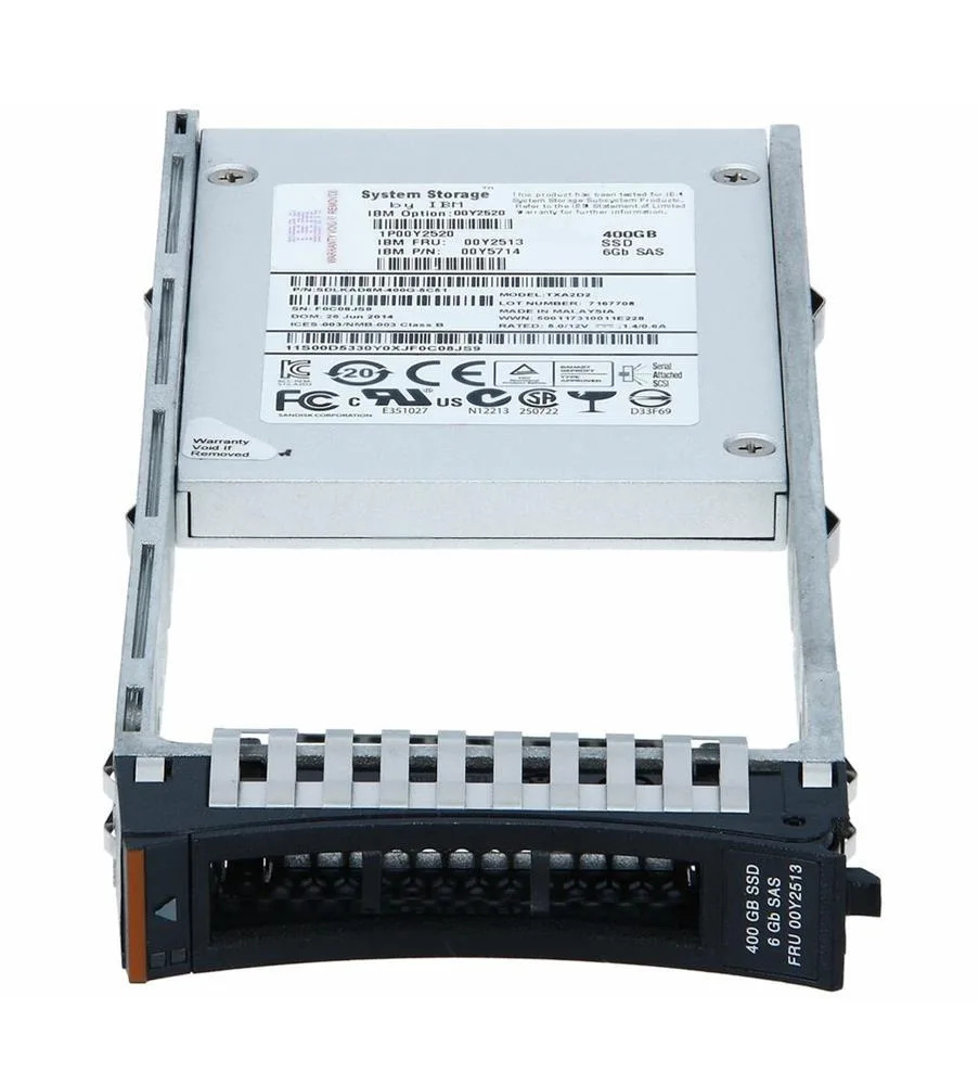 00Y5714 - IBM 400GB Multi-Level Cell SAS 6Gb/s Hot-Swappable 2.5-inch Solid State Drive for Storwize V3700