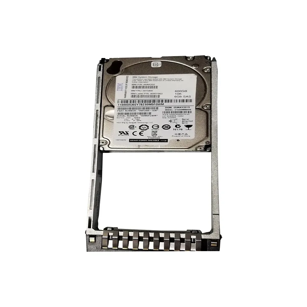 00Y5800 - IBM 600GB SAS 6Gb/s 10000RPM 2.5-inch Hot-Swappable Hard Drive with Tray for StorWize V5000