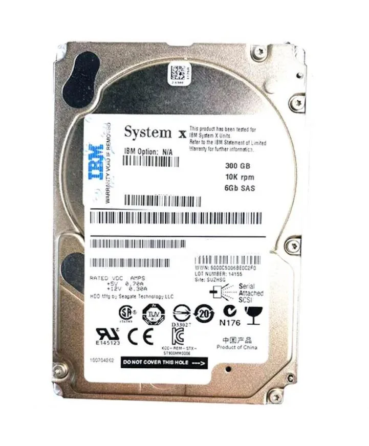 00Y8864 - IBM 300GB 10000RPM SAS 6Gb/s 2.5-inch Hard Drive