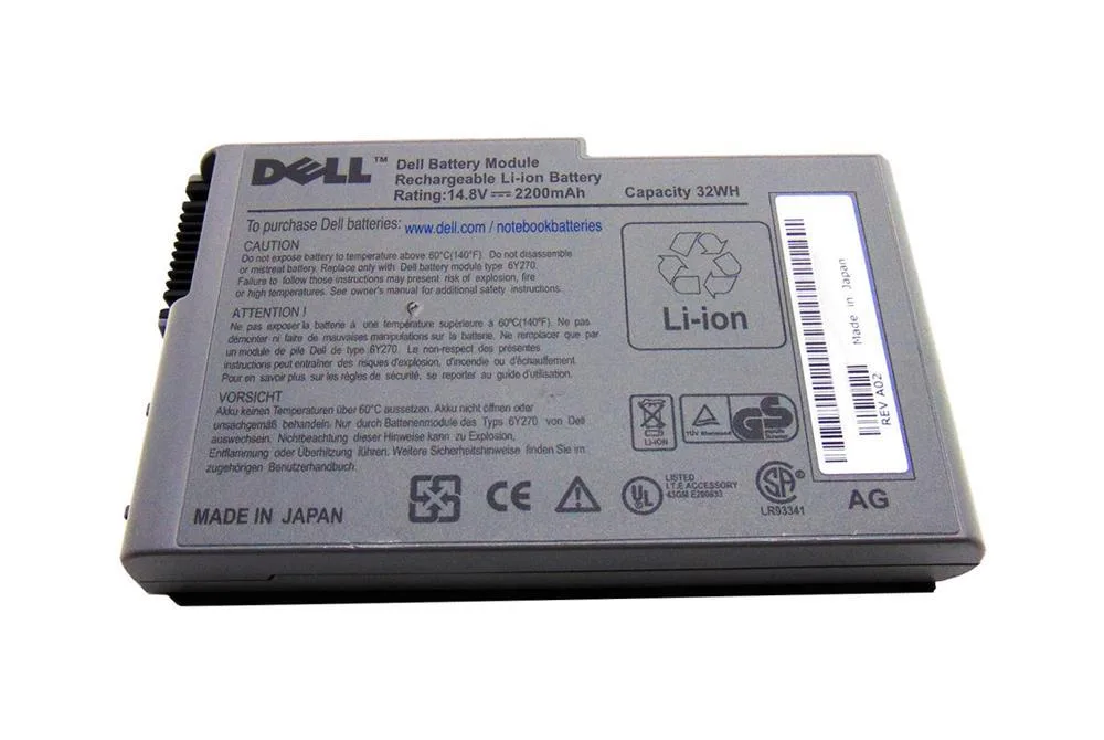 00Y887 - Dell 6-Cell Battery for Latitude D520 / D600M Laptop