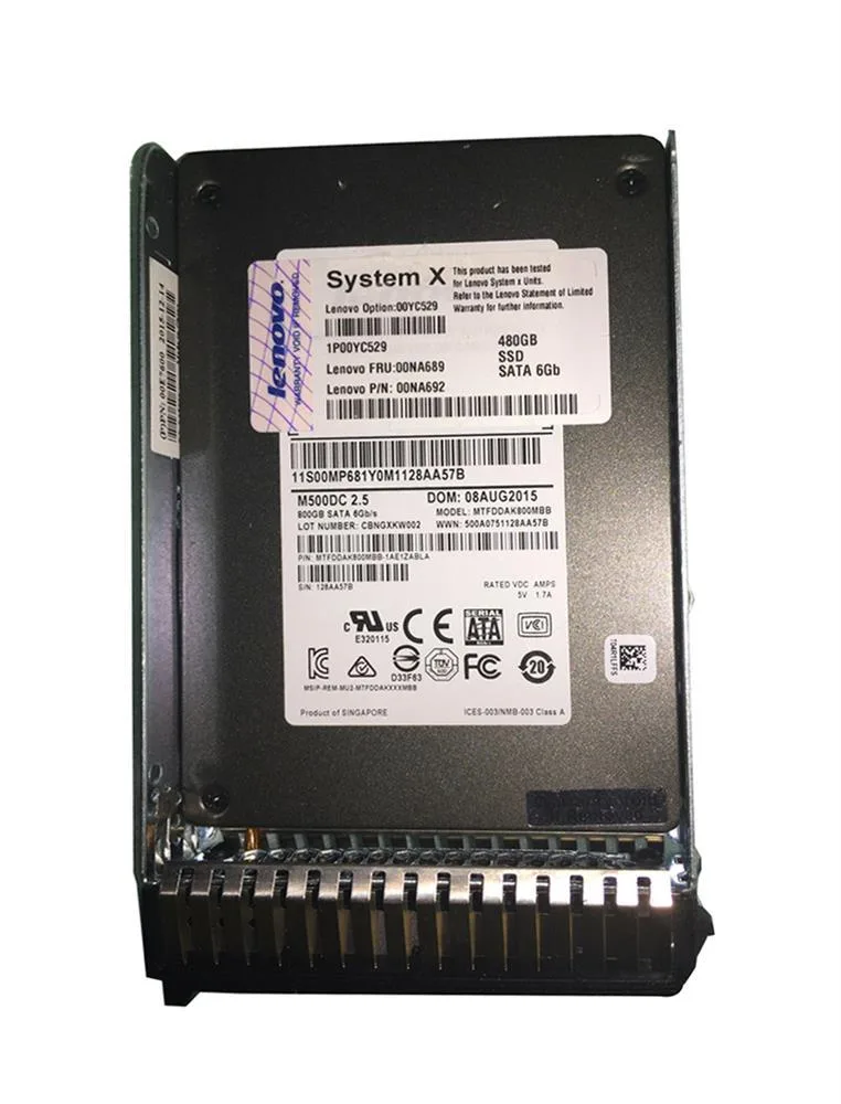 00YC529 - Lenovo 120GB SATA Hot-Swappable Enterprise Mainstream 2.5-inch Solid State Drive