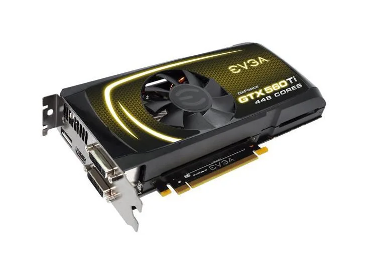 012-P3-2066-A1 - EVGA GeForce GTX 560 Ti 448 Cores FTW 1.2GB 320-Bit GDDR5 PCI Express 2.0 x16 HDCP Ready SLI Supported Video Graphics Card