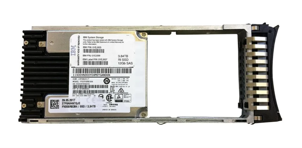 01EJ937 - IBM 3.84TB Multi-Level Cell SAS 12Gb/s Read Intensive 2.5-inch Solid State Drive for Storwize V5000