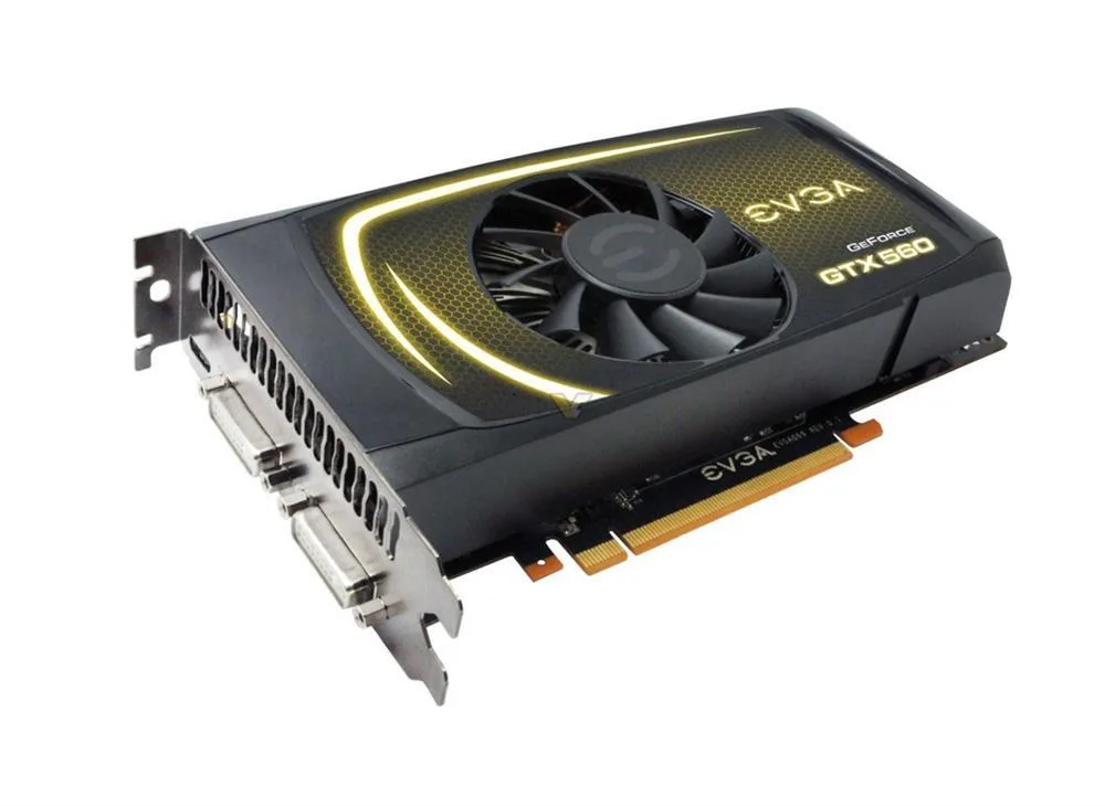 01G-P3-1460-LA - EVGA GeForce GTX 560 1GB 256-Bit GDDR5 PCI Express 2.0 x16 HDCP Ready SLI Support Mini-HDMI/ Dual DVI Video Graphics Card