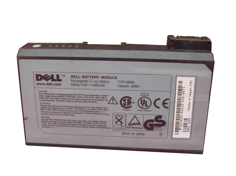 01J433 - Dell 66Whr 14.8V Li-Ion Battery for Inspiron 2500 / Vostro 3700