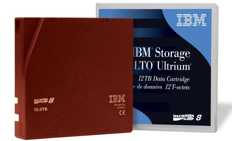 01PL041 - IBM 12/30TB LTO-8 Ultrium RW Data Cartridge