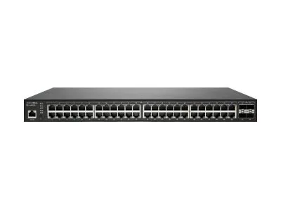 SonicWall 02-SSC-2466 SWS14-48FPOE 48x Ports PoE+ 1GBase-T 4x Ports SFP+ 10GbE 1x Console Port RJ-45 Layer 2 Managed 1U Rack-Mountable GbE Network Switch