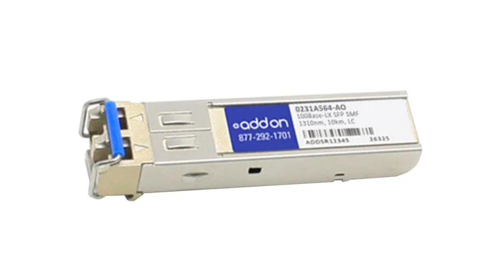 0231A564AO - Addonics 100Mbps 100Base-LX Single-mode Fiber 15km 1310nm Duplex LC Connector SFP Transceiver Module