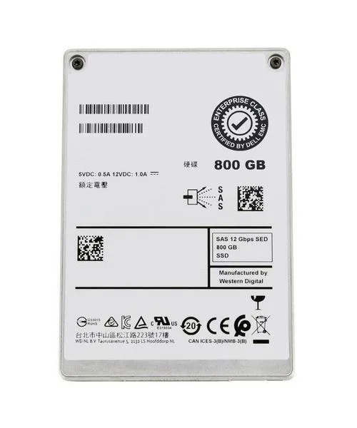 0265TH - Dell 800GB SAS 12Gb/s 512n Self-Encrypting Hot-Swappable 2.5-inch Solid State Drive for PowerEdge R630 / R730 S