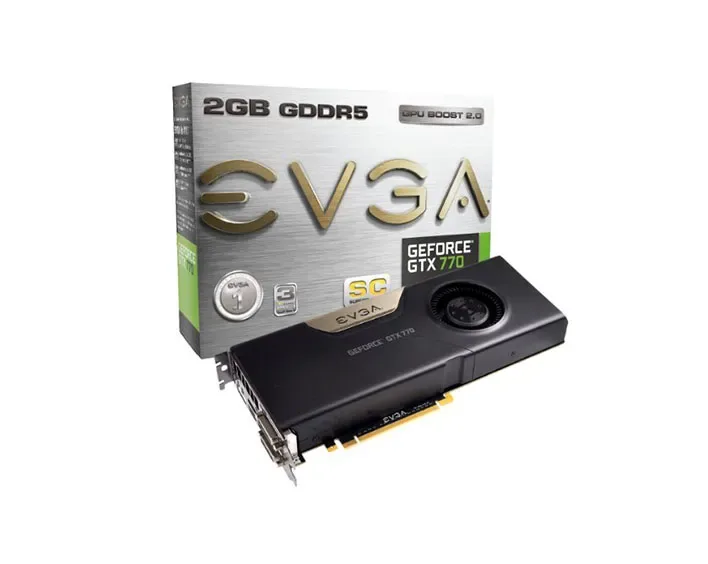 02G-P4-2774-LA - EVGA GeForce GTX 770 SuperClocked 2GB GDDR5 256-Bit PCI-Express 3.0 x16 Dual DVI Graphics Card