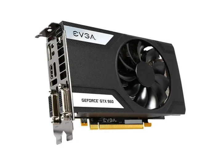 02G-P4-2962-AR - EVGA GeForce GTX 960 SuperClocked 2GB DDR5 128-Bit PCI Express DVI-I/DVI-D/ HDMI/ DisplayPort Video Graphics Card