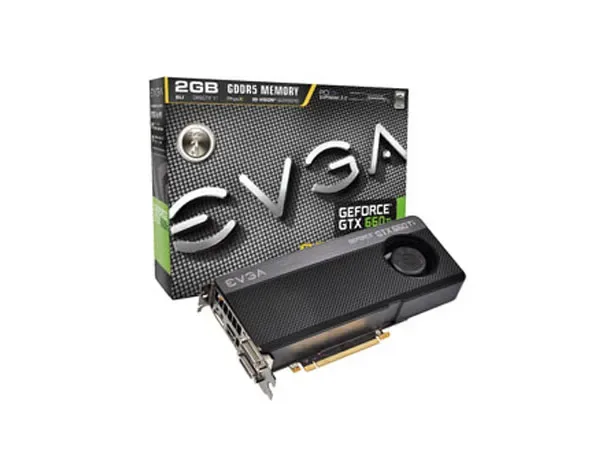 02G-P4-3662-B1 - EVGA GeForce GTX 660 Ti SuperClocked 2GB 192-Bit GDDR5 PCI Express 3.0 x16 HDCP Ready/ SLI Support Video Graphics Card