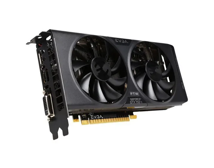 02G-P4-3757-A1 - EVGA GeForce GTX 750 Ti FTW 2GB 128-Bit GDDR5 PCI Express 3.0 DVI-I/ HDMI/ DisplayPort Video Graphics Card