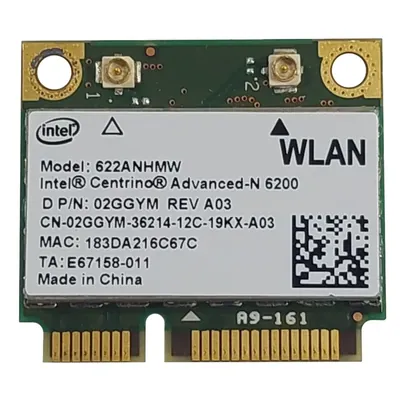 02GGYM - Dell Mini PCIe Advanced-N 6200 Wireless Card