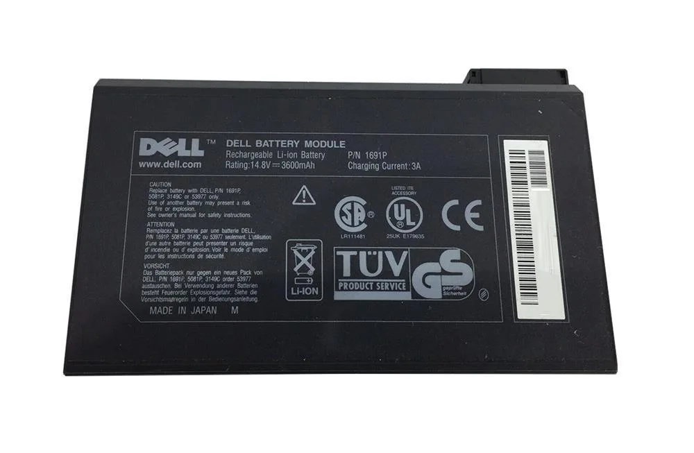 02J627 - Dell 66Whr 14.8V Li-Ion Battery for Inspiron 2500 / Vostro 3700