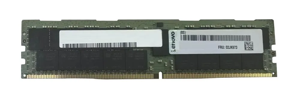 02JK973 - Lenovo 128GB DDR4-3200MHz PC4-25600 ECC Registered CL22 288-Pin RDIMM 1.2V Quad Rank Memory Module