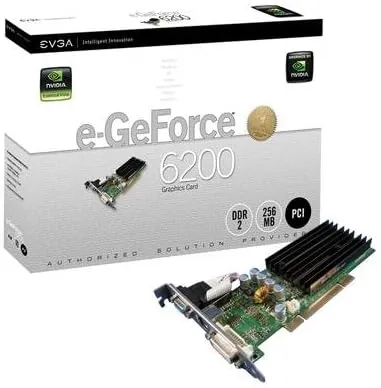 032-TC-1N02-DX - EVGA e-GeForce 6200 TC 32MB DDR 32-Bit Supporting 128MB Onboard PCI Express x16 Video Graphics Card