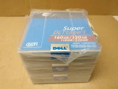 03F800 - Dell 160GB/320GB SDLT i Tape Media (5-Pack)