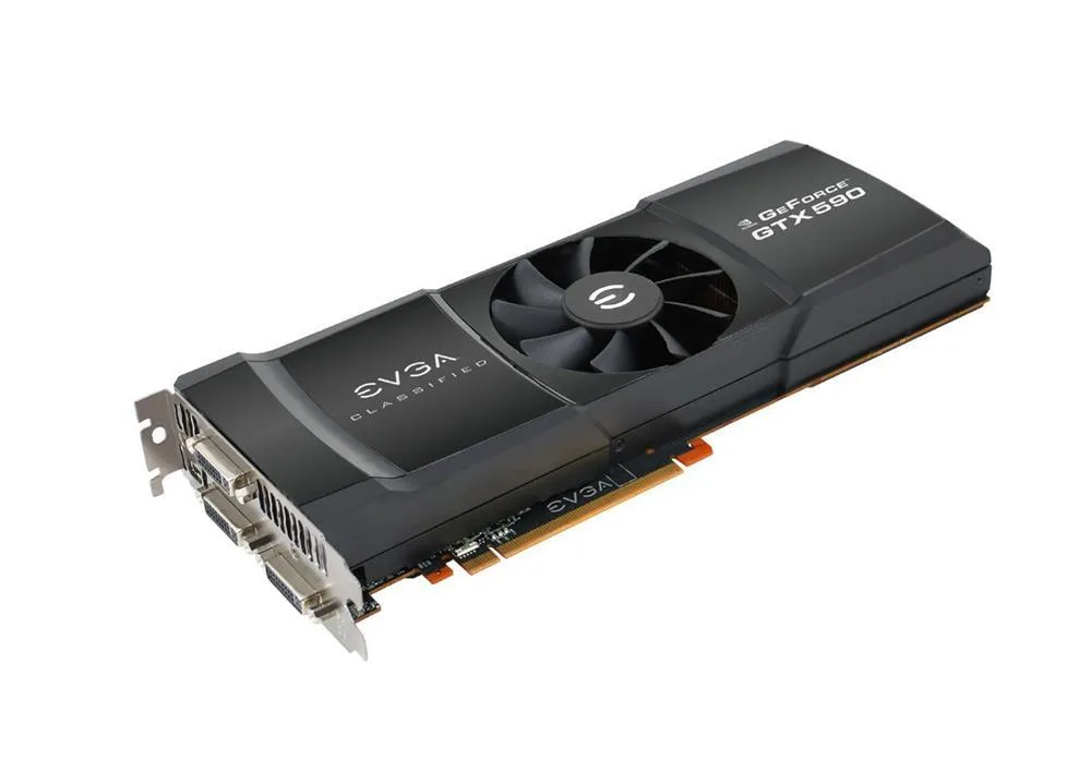 03G-P3-1590-AR - EVGA GeForce GTX 590 3GB GDDR5 384-Bit PCI Express 2.0 x16 Video Graphics Card
