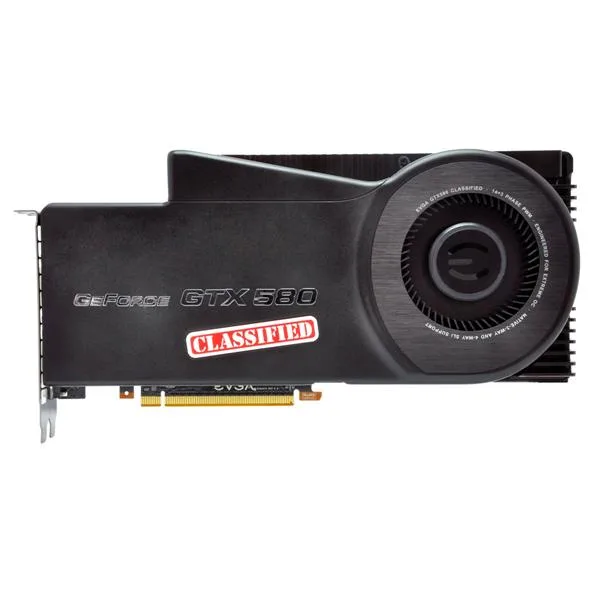 03G-P3-1595-ER - EVGA GeForce GTX 580 Classified Ultra 3GB GDDR5 384-Bit PCI-Express 2.0 x16 Graphics Card