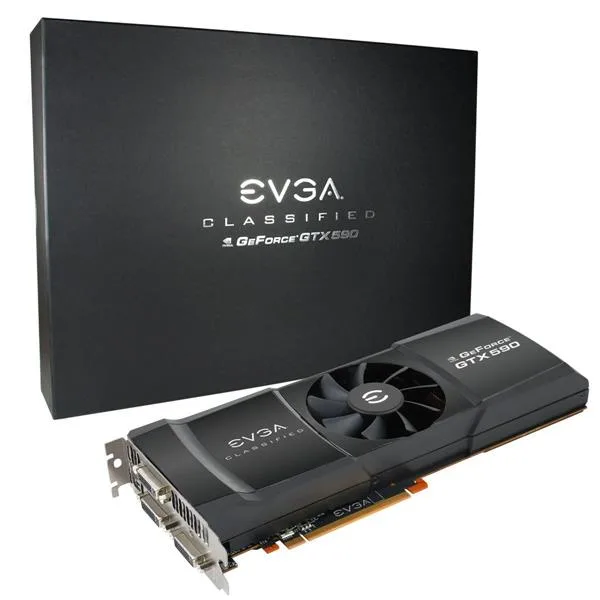 03G-P3-1598-DX - EVGA GTX 590 Limited Edition 3GB GDDR5 768-Bit PCI-Express 2.0 x16 3x DVI Graphics Card