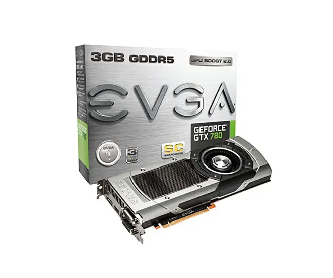 03G-P4-2785-A3 - EVGA GeForce GTX 780 SuperClocked 3GB GDDR5 384-Bit 2-Dual Link DVI/ HDMI/ DisplayPort 1.2 PCI Express 3.0 Video Graphics Card