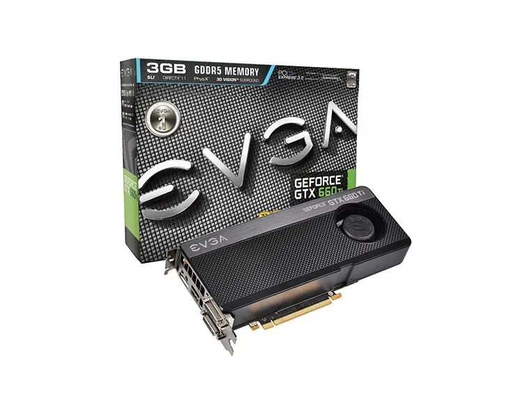 03G-P4-3661-LA - EVGA GeForce GTX 660 Ti 3GB GDDR5 PCI Express 3.0 x16 DVI-I/ DVI-D/ HDMI/ Display-Port/ SLI Support Video Graphics Card