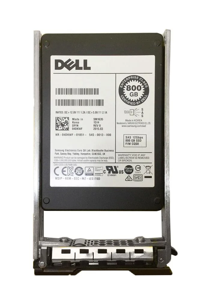 04DKWF - Dell 800GB Multi-Level Cell (MLC) SAS 12Gb/s 2.5-inch Solid State Drive