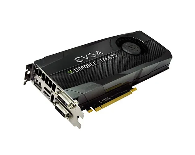 04G-P4-3671-KR - EVGA GeForce GTX 670 4GB 256-Bit GDDR5 PCI Express 3.0 x16 Dual DVI/ HDMI/ DisplayPort/ SLI Support Video Graphics Card