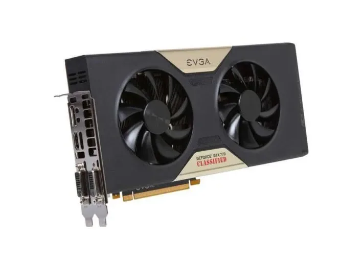 04G-P4-3777-AR - EVGA GeForce GTX 770 Classified 4GB 256-Bit GDDR5 PCI Express 3.0 Dual DVI/ HDMI/ DisplayPort/ SLI Support Video Graphics Card