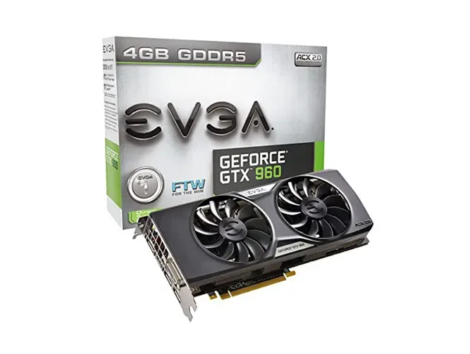 04G-P4-3968-LA - EVGA GeForce GTX 960 FTW 4GB 128-Bit GDDR5 PCI Express 3.0 SLI Support FTW ACX 2.0+ Video Graphics Card