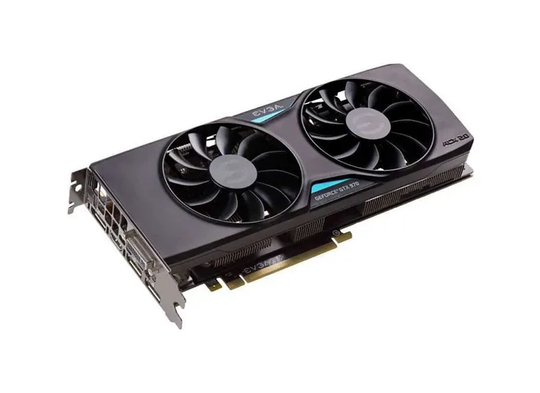 04G-P4-3975-AR - EVGA GeForce GTX 970 ACX 2.0 4GB GDDR5 256-Bit PCI Express 3.0 SLI Ready HDMI Dual-link DVI-I 3x DisplayPort Video Graphics Card