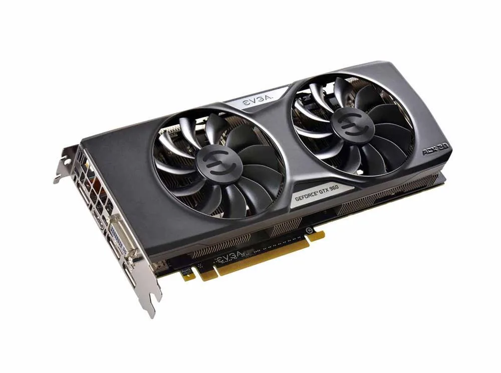04GP43967KR - EVGA Nvidia GeForce GTX 960 4GB GDDR5 128-Bit DVI-I/ HDMI/ 3x DisplayPort PCI Express 3.0 Video Graphics Card