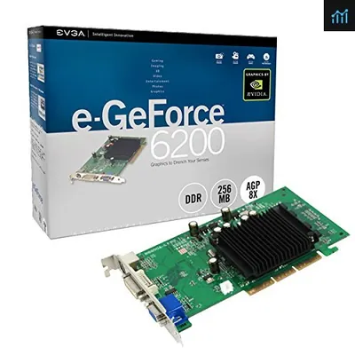 064-TC-2N22-B1 - EVGA GeForce 6200 TC 256MB (Onboard 64MB 64-Bit DDR) DDR PCI Express x16 Video Graphics Card