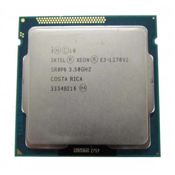 06T6YJ - Dell 3.5GHz 5GT/s DMI 8MB SmartCache Socket FCLGA1155 Intel Xeon E3-1270 V2 4-Core Processor