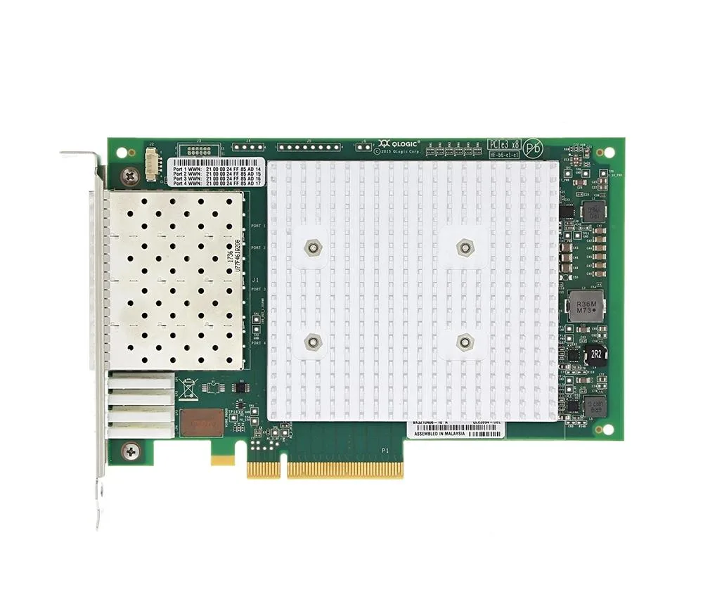 06WJKM - Dell QLogic Quad Port 16Gb Fibre Channel PCI-Express X8 Host Bus Adapter