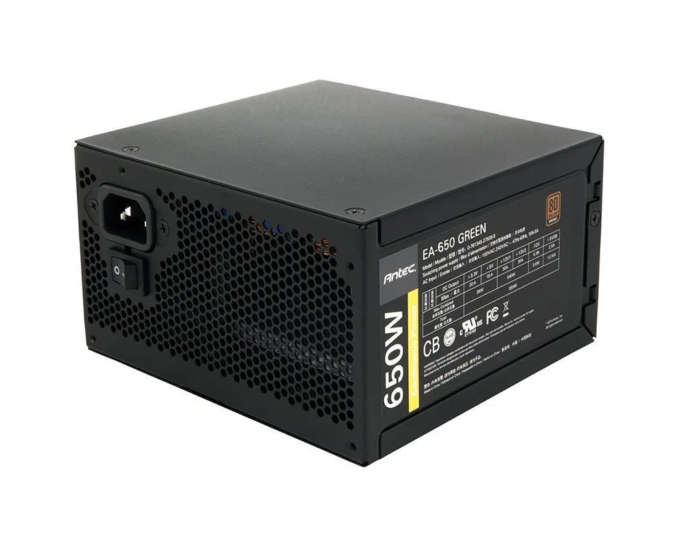 0761345-07665-4 - Antec TruePower Trio TP3-650 650-Watts ATX 12V v2.2 & EPS 12V Single Fan Power Supply