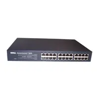 07H969 - Dell PowerConnect 2024 24 x Port 10/100Base-T Fast Ethernet Rack-Mountable Unmanaged Ethernet Switch