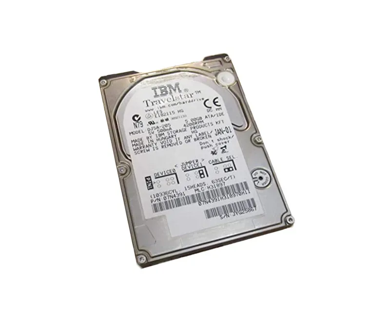 07N4391 - IBM TravelStar 20GN 5GB 4200RPM IDE 2.5-inch Hard Drive
