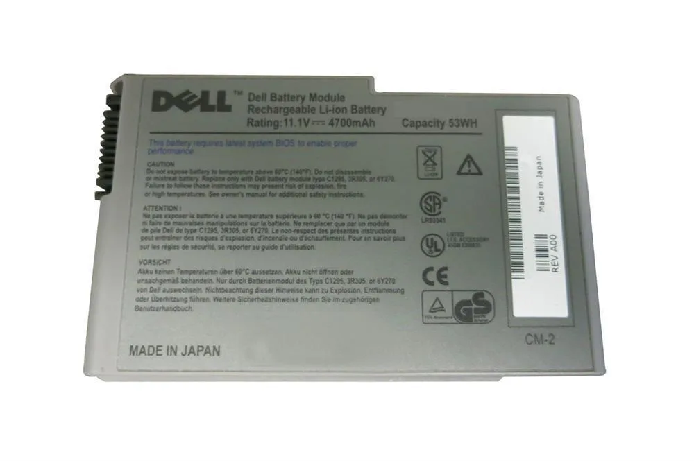 07W999 - Dell 6-Cell 11.1V Li-Ion Battery for Latitude D600/D500