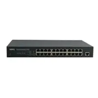08X156 - Dell PowerConnect 2124 24 x Ports 10/100Base-T + 1 x Port 10/100/1000Base-T Fast Ethernet Network Switch