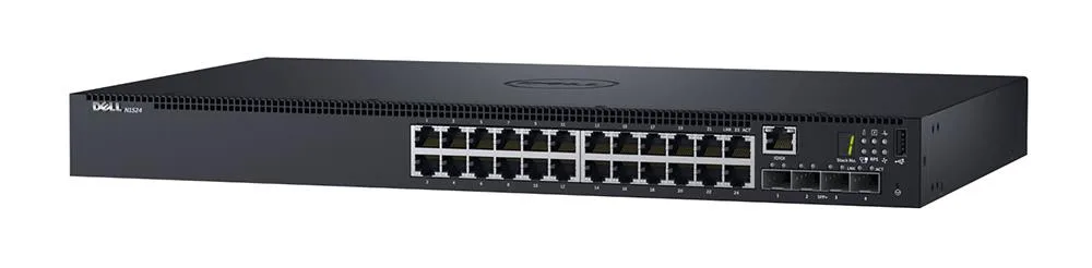 09T7H3 - Dell Networking 24 x Ports Gigabit Ethernet Rack-Mountable Managed Layer 2 Switch