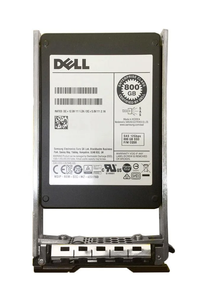 09X7H8 - Dell 800GB Multi-Level Cell SAS 12Gb/s 2.5-Inch Solid State Drive