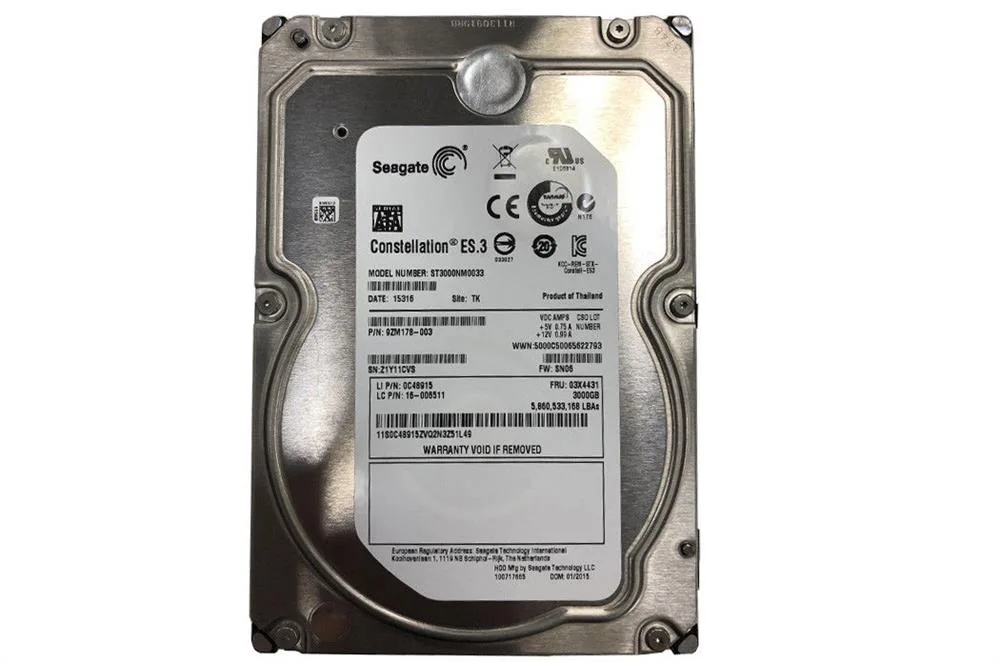 0C48915 - Lenovo 3TB 7200RPM SAS 6GB/s 128MB Cache 3.5-inch Hard Drive